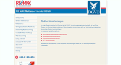 Desktop Screenshot of maklerservice.dgvo-remax.de